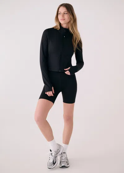 Lole Serene Cropped Jacket In Black