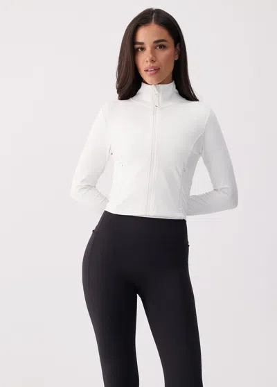 Lole Serene Cropped Jacket In White