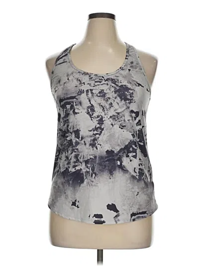 Lole Sleeveless Top Gray Halter Neckline Tops In Blue