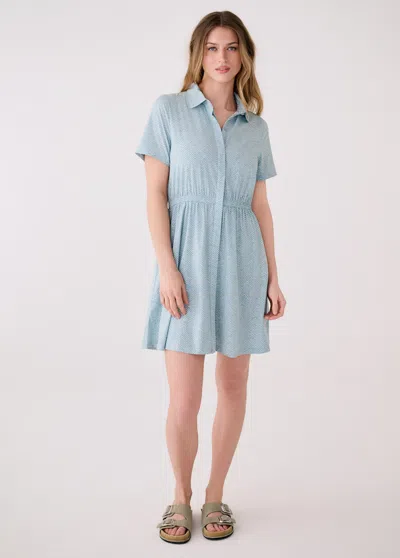 Lole Sofia Dress Short Sleeves In Blue