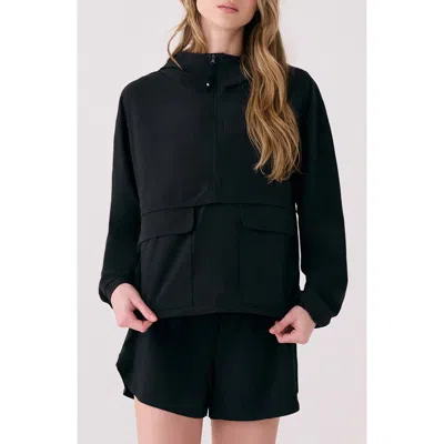 Lole Sofia Water Repellent Pullover Jacket In Blue