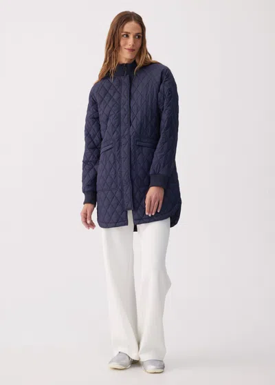 Lole Sophie 3/4 Bomber Jacket In Blue