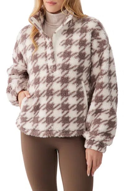 Lole Soraya High Pile Fleece Half Zip Pullover In Neutral