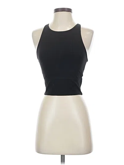 Pre-owned Lole Tank Top Black Halter Neckline Tops