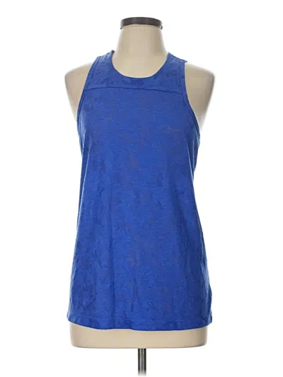Pre-owned Lole Tank Top Blue Halter Neckline Tops