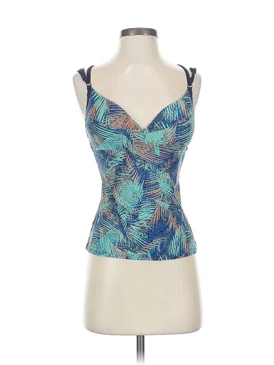 Pre-owned Lole Tank Top Blue Strapless Neckline Tops