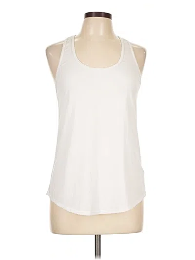 Pre-owned Lole Tank Top Ivory Halter Neckline Tops