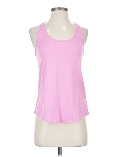 Pre-owned Lole Tank Top Pink Halter Neckline Tops