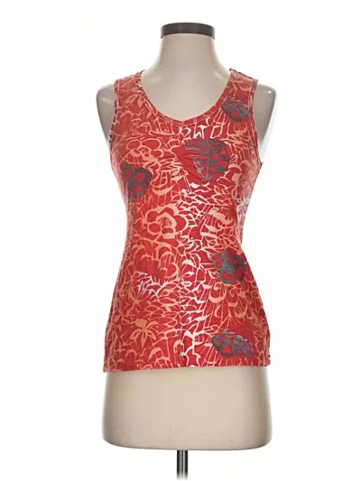 Pre-owned Lole Tank Top Red Strapless Neckline Tops