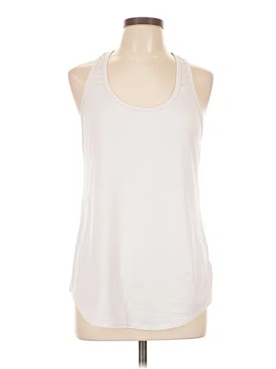 Pre-owned Lole Tank Top White Halter Neckline Tops