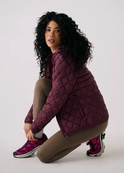 Lole The Base Insulated Jacket In Burgundy