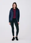 Lole The Base Packable Insulated Hooded Jacket In Blue