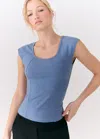 Lole Traverse Short Sleeve Shirt In Storm Heather