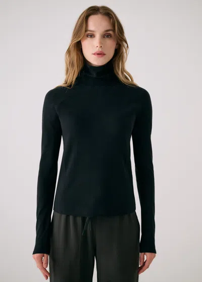 Lole Traverse Turtleneck In Black