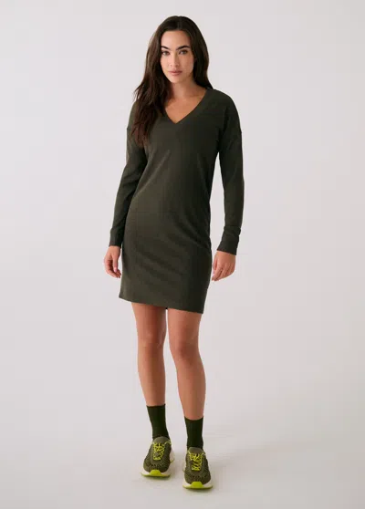 Lole Traverse V-neck Dress In Green