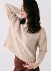 Lole Verdun Crew Neck Pullover Sweater In Abalone Heather