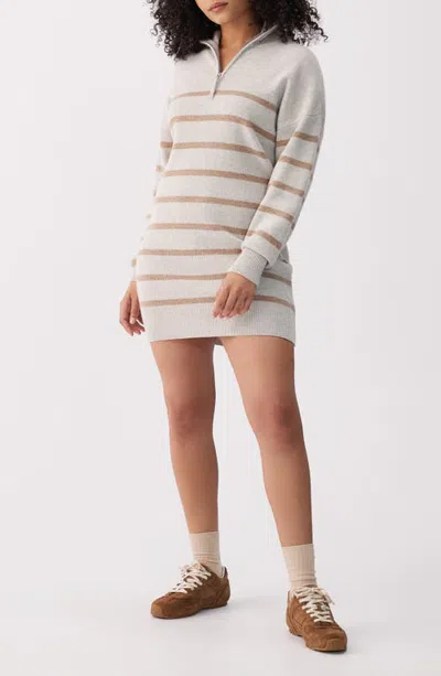 Lole Verdun Striped Sweater Dress In White