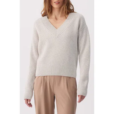 Lole Verdun V-neck Sweater In Birch Heather