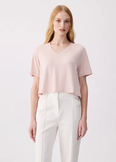Lole Vital V-neck Tee In Pink