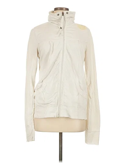 Pre-owned Lole Zip Up Hoodie In Ivory