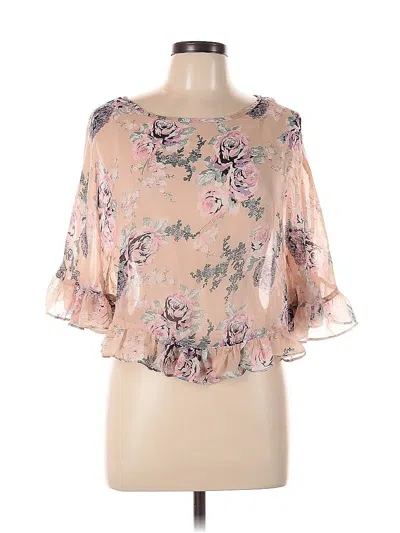 Pre-owned Lolita 3/4 Sleeve Blouse In Pink