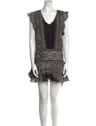 Pre-owned Lolita Jaca Silk Mini Dress In Blue