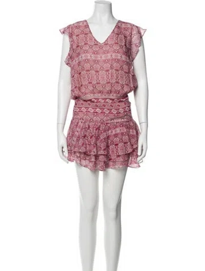 Pre-owned Lolita Jaca Silk Mini Dress In Pink