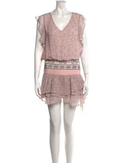 Pre-owned Lolita Jaca Silk Mini Dress In Pink