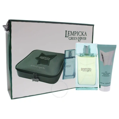 Lolita Lempicka Green Lover By  For Men - 3 Pc Gift Set 3.4oz Edt Spray