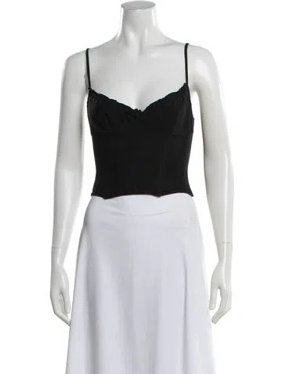 Pre-owned Lolita Lempicka Vintage Late 1980's - Early 1990's Crop Top In Black