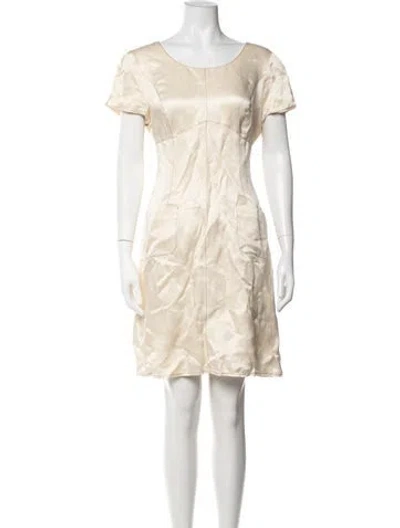 Pre-owned Lolita Lempicka Vintage Mini Dress In Neutrals