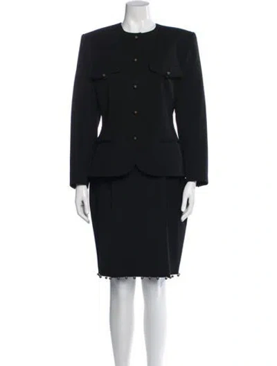 Pre-owned Lolita Lempicka Wool Skirt Suit In Black