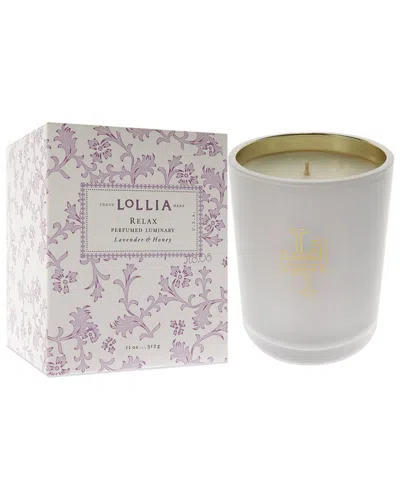 Lollia Imagine Perfumed Luminary 11oz Candle In White