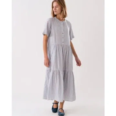 Lolly's Laundry Fie Midi Dress Blue Stripe