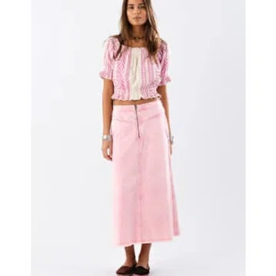 Lolly's Laundry Normandie Maxi Skirt Pink