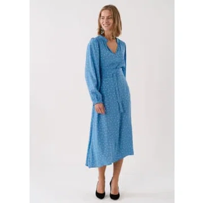 Lolly's Laundry Parisll Midi Dress In Blue