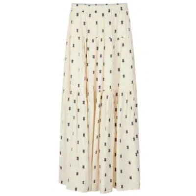 Lolly's Laundry Sunset Maxi. Skirt Creme In Neutral