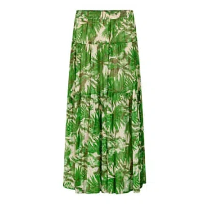 Lolly's Laundry Sunsetll Maxi Skirt In Green