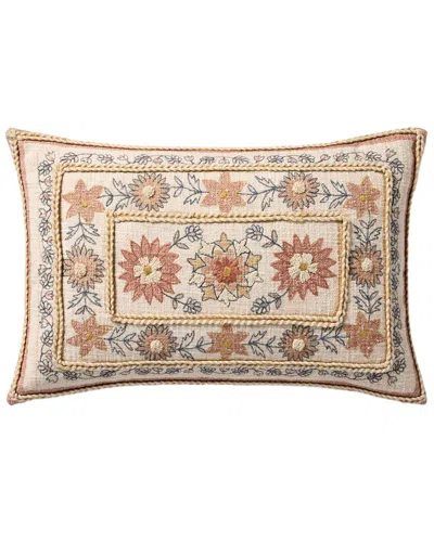 Loloi 13x21in Pillow Cover With Down Insert In Green