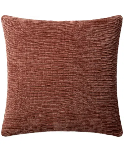 Loloi 22in X 22in Cover With Down Pillow In Brown