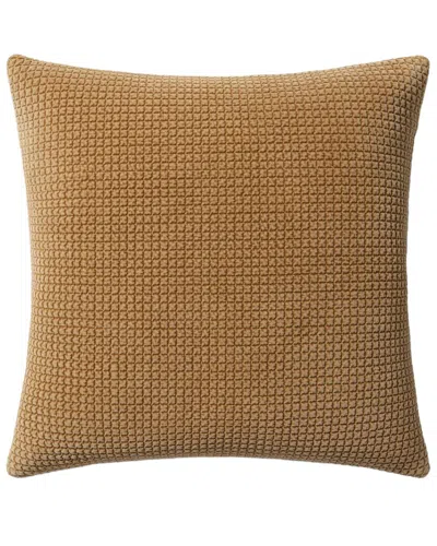 Loloi 22x22in Pillow Cover With Down Insert In Brown