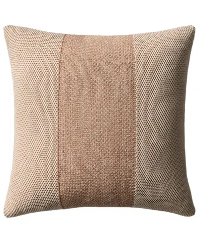 Loloi 22x22in Pillow Cover With Down Insert In Brown