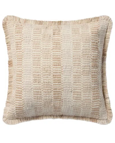 Loloi 22x22in Pillow Cover With Down Insert In Natural