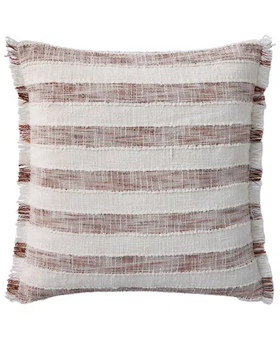 Loloi 22x22in Pillow Cover With Down Insert In Brown
