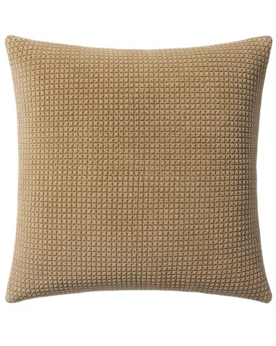 Loloi 22x22in Pillow Cover With Down Insert In Brown