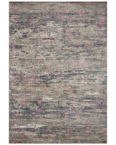 Loloi Arden Polyester & Polypropylene Rug In Pink