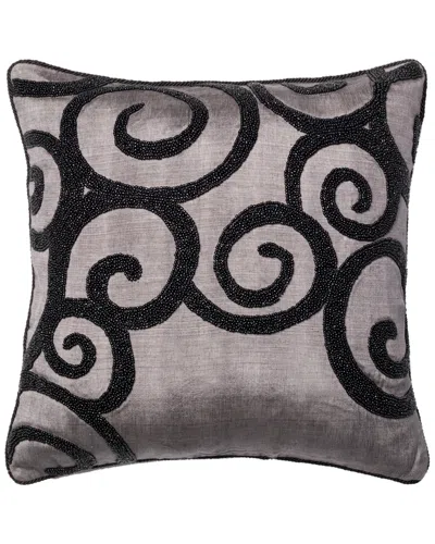 Loloi Beaded Decorative Pillow In Gray