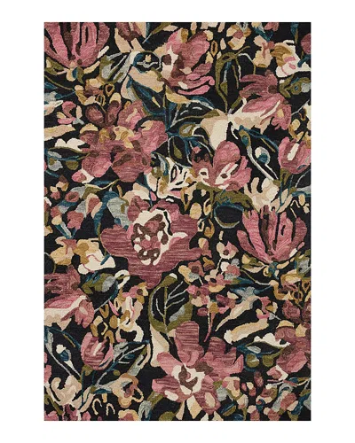 Loloi Belladonna Blm-01 Area Rug, 2'3 X 3'9 In Black/pink