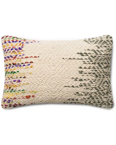 Loloi Embroidered Decorative Pillow In Neutral