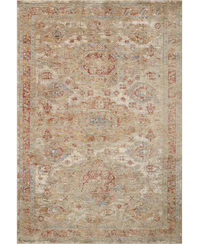 Loloi Gaia Ga-02 2' X 3' Area Rug In Gold-tone,taupe